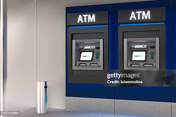 detailed image of an atm - change dispenser stock pictures, royalty-free photos & images