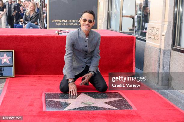 Marc Anthony at the star ceremony where Marc Anthony is honored with a star on the Hollywood Walk of Fame in Los Angeles, California on September 6,...