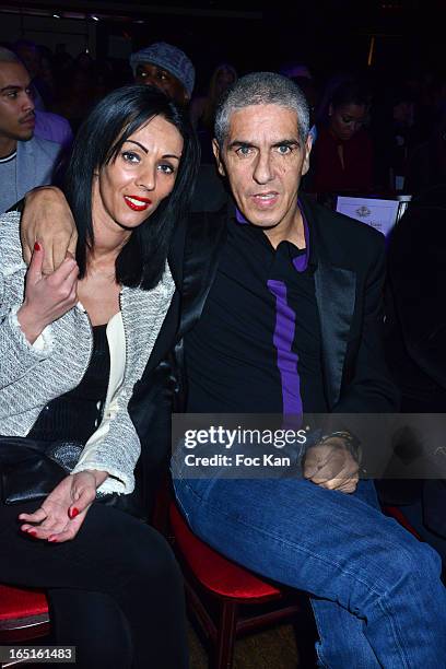 Audrey Naceri and Samy Naceri attend the 'OmarJeans' Launch Party At The Pavillon Champs Elysees on March 31, 2013 in Paris, France.