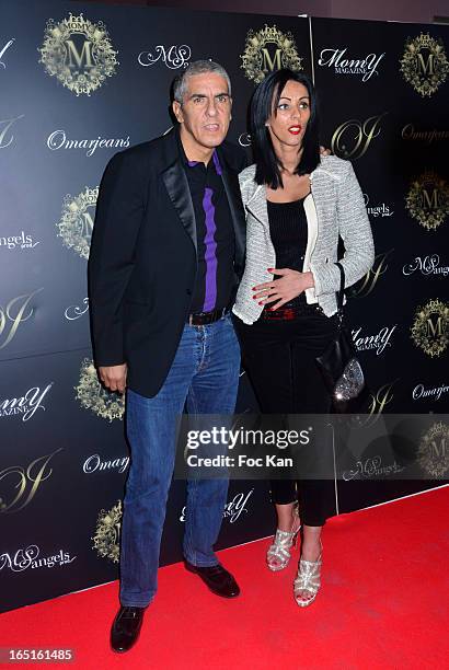 Audrey Naceri and Samy Naceri attend the 'OmarJeans' Launch Party At The Pavillon Champs Elysees on March 31, 2013 in Paris, France.