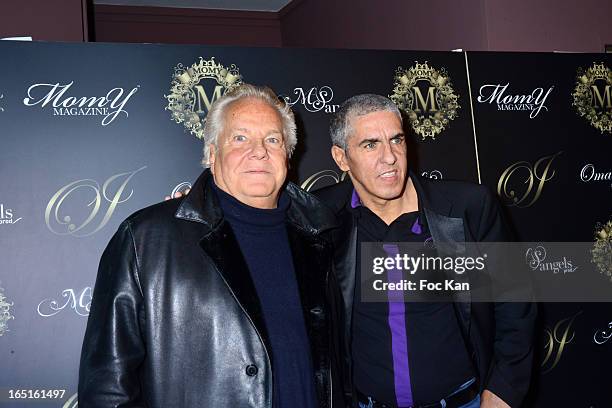 Massimo Gargia and Samy Naceri attend the 'OmarJeans' Launch Party At The Pavillon Champs Elysees on March 31, 2013 in Paris, France.