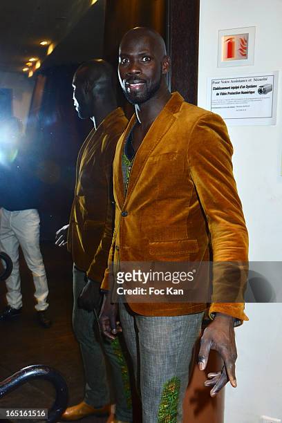 Boxer / actor Aly Yague attends the 'OmarJeans' Launch Party At The Pavillon Champs Elysees on March 31, 2013 in Paris, France.
