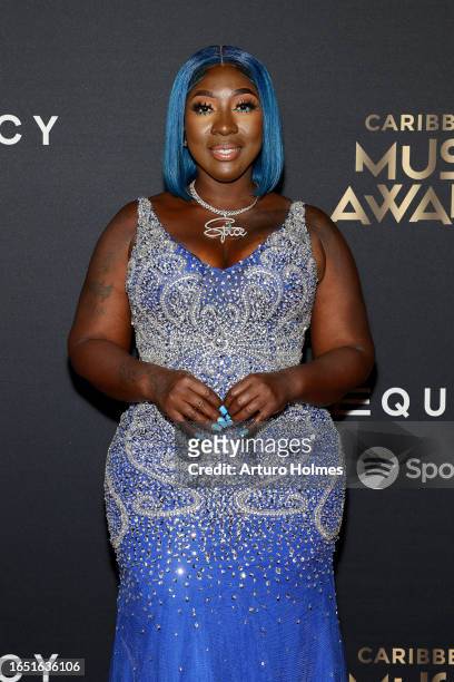 Spice attends the Inaugural Caribbean Music Awards at Kings Theatre on August 31, 2023 in Brooklyn, New York.