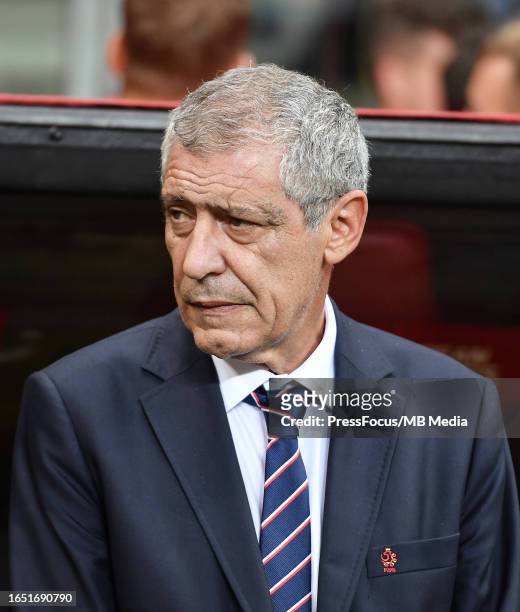 Fernando Santos head coach of Poland during the UEFA EURO 2024 European qualifier match between Poland and Faroe Islands at Stadion Narodowy on...
