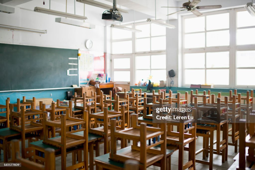Empty classroom