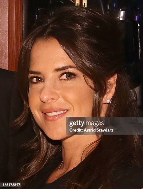 Actress Kelly Monaco of ABC's soap opera General Hospital rings the opening bell at the New York Stock Exchange on April 1, 2013 in New York City.