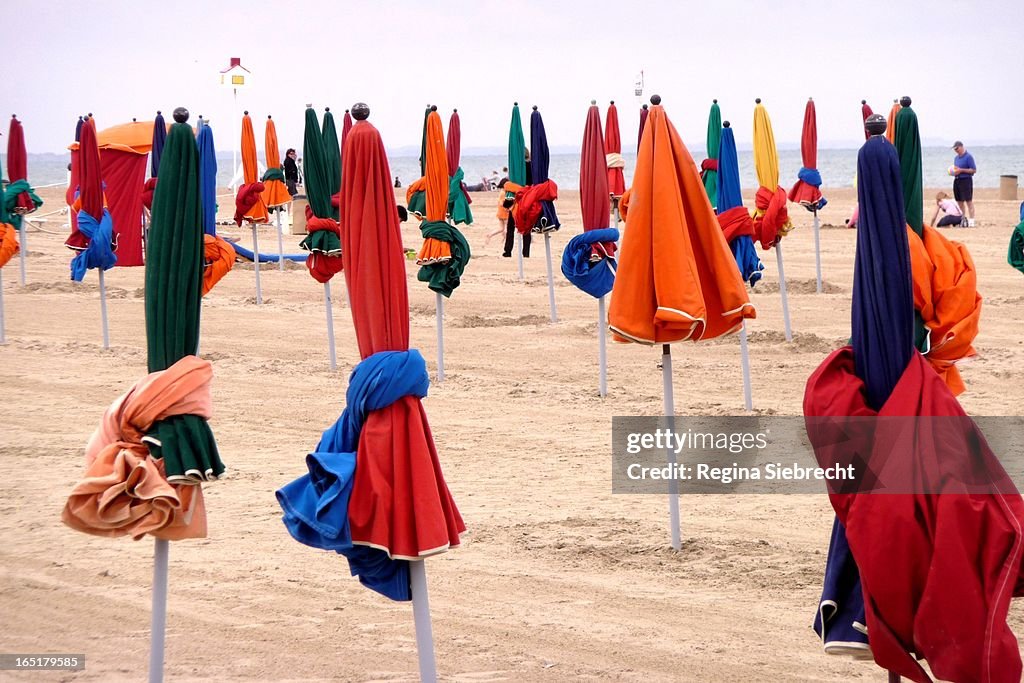 Deauville Beach Umbrellas