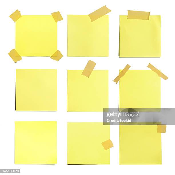 adhesive note - sticky note pad stock pictures, royalty-free photos & images