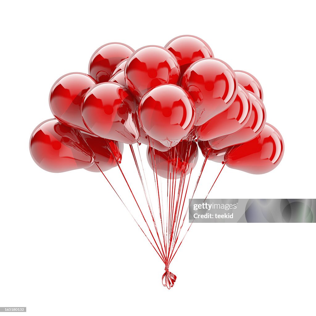 Balloons Isolated On White