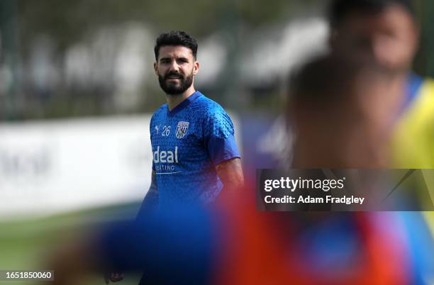 New signing Pipa of West Bromwich Albion at West Bromwich Albion Training Ground on September 7, 2023 in Walsall, England.