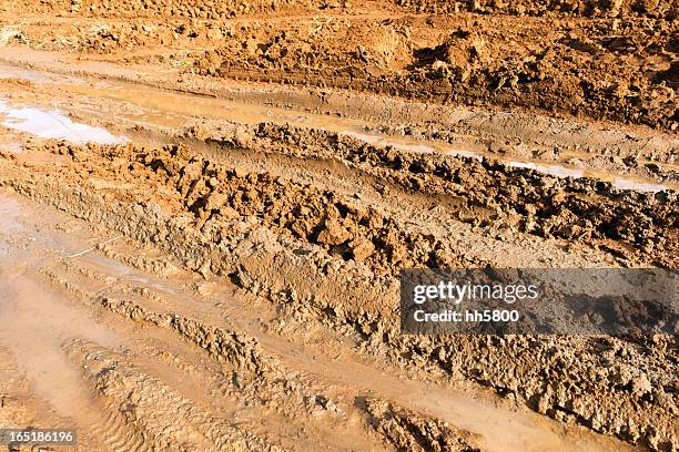 muddy road - bumpy road stock pictures, royalty-free photos & images