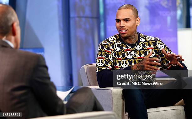 Chris Brown appears on NBC News' "Today" show --