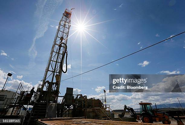 18 Well Water Drilling Rig At Hydro Resources Operations Stock Photos ...