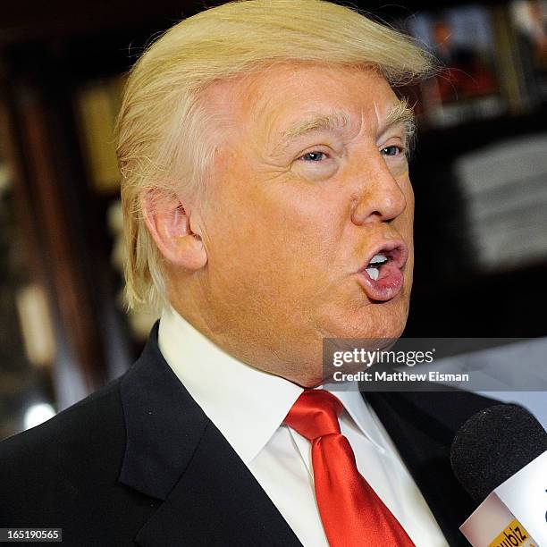 Donald Trump attends the "All-Star Celebrity Apprentice" Red Carpet Event at Trump Tower on April 1, 2013 in New York City.