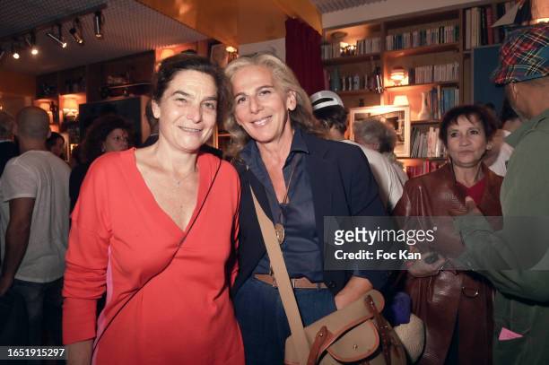 Heloise d'Ormesson and Anne Fulda attend Meduse 2023 Literary Awards at Hotel Grand Amour on August 31, 2023 in Paris, France.