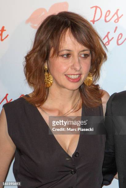 Actress Valerie Bonneton attends the 'Des Gens Qui S'embrassent' Premiere at Cinema Gaumont Marignan on April 1, 2013 in Paris, France.