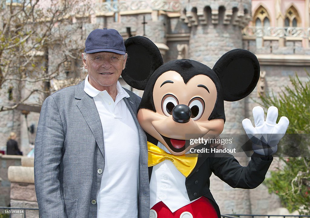 Anthony Hopkins Visits Disneyland