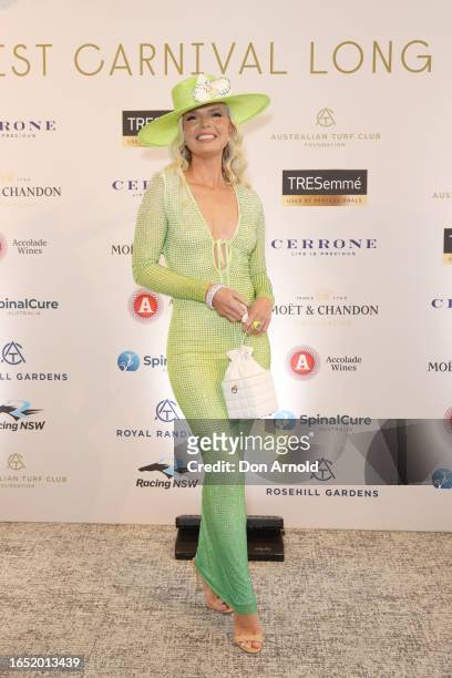 Stacey Hemera Roberts attends the Sydney Everest Carnival Long Lunch at Royal Randwick Racecourse on September 01, 2023 in Sydney, Australia.