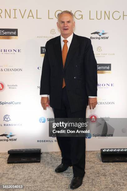 Mark Latham attends the Sydney Everest Carnival Long Lunch at Royal Randwick Racecourse on September 01, 2023 in Sydney, Australia.