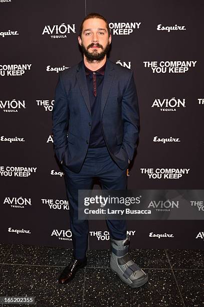 Actor Shia LaBeouf attends "The Company You Keep" New York Premiere at The Museum of Modern Art on April 1, 2013 in New York City.