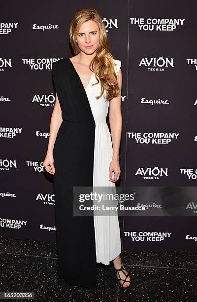 Actress Brit Marling attends "The Company You Keep" New York Premiere at The Museum of Modern Art on April 1, 2013 in New York City.