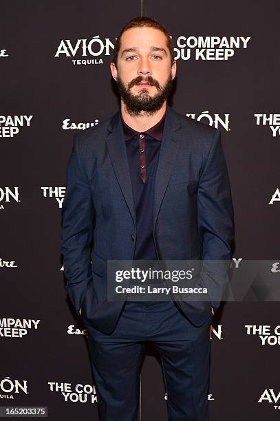 Actor Shia LaBeouf attends "The Company You Keep" New York Premiere at The Museum of Modern Art on April 1, 2013 in New York City.