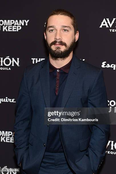 Actor Shia LaBeouf attends "The Company You Keep" New York Premiere at MOMA on April 1, 2013 in New York City.