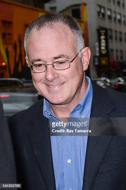 Comedian Jeff Altman enters the "Late Show With David Letterman" taping at the Ed Sullivan Theater on April 1, 2013 in New York City.