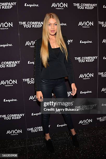 Gigi Hadid attends "The Company You Keep" New York Premiere at The Museum of Modern Art on April 1, 2013 in New York City.