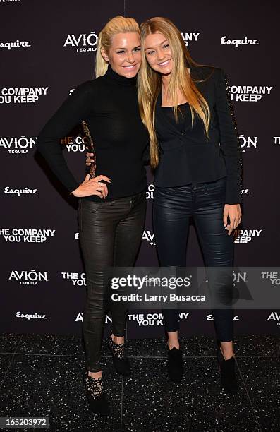 Yolanda Foster and Gigi Hadid attend "The Company You Keep" New York Premiere at The Museum of Modern Art on April 1, 2013 in New York City.