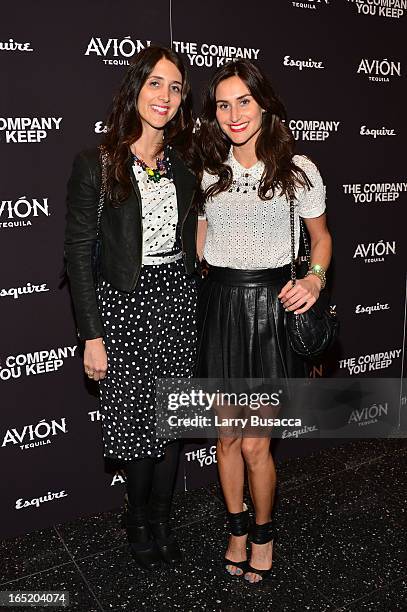 Designers Danielle Snyder and Jodie Snyder attend "The Company You Keep" New York Premiere at The Museum of Modern Art on April 1, 2013 in New York...