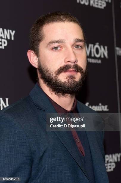 Shia LaBeouf attends "The Company You Keep" New York Premiere at The Museum of Modern Art on April 1, 2013 in New York City.