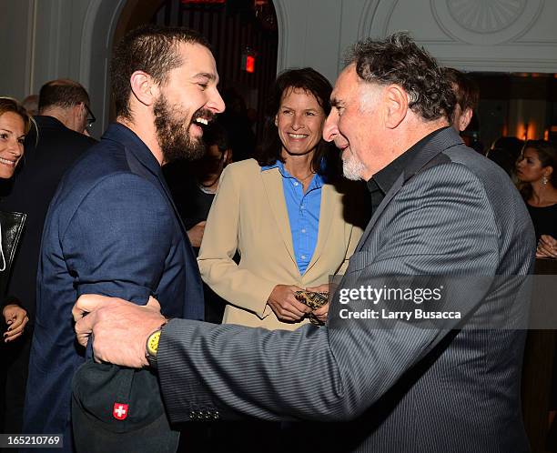 Actors Shia LaBeouf and Judd Hirsch attend "The Company You Keep" New York Premiere After Party at Harlow on April 1, 2013 in New York City.