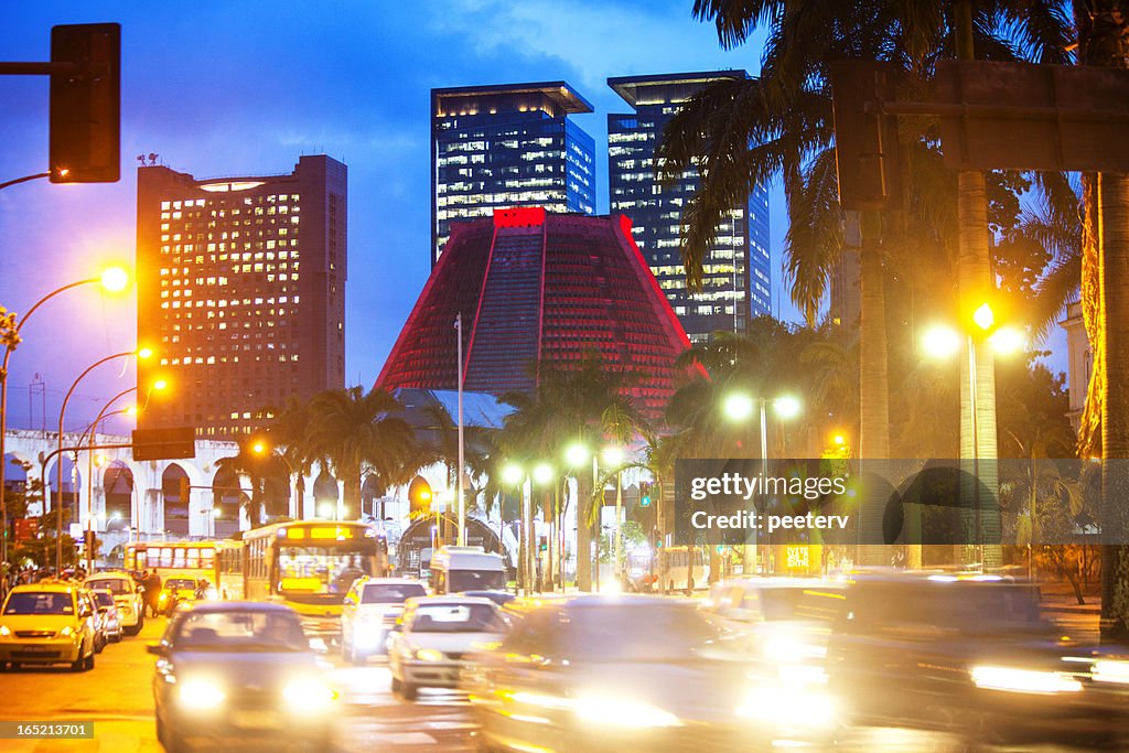 Rio de Janeiro by night.