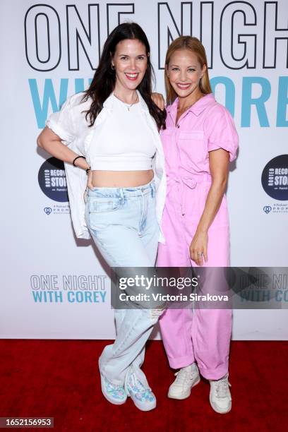Jules Ford and Amy Paffrath attend Corey O'Brien's "One night with Corey" at HaHa Comedy Club on August 31, 2023 in North Hollywood, California.