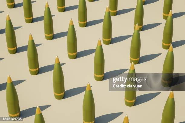 pattern of 155mm projectile - artillery stock pictures, royalty-free photos & images