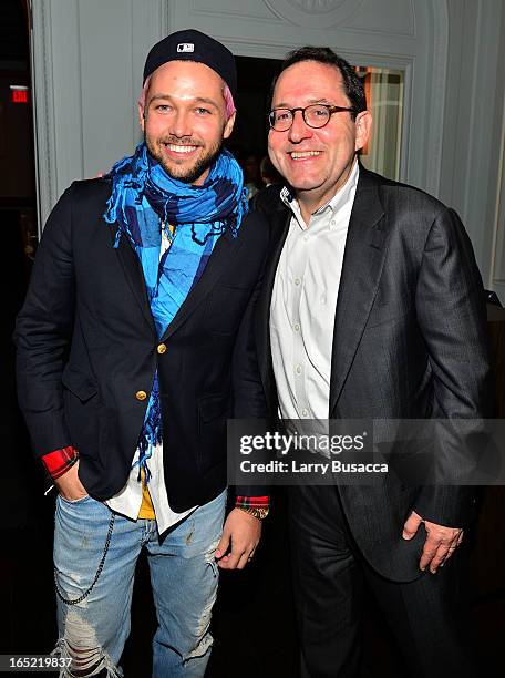 Designer Chris Benz and Co-President of Sony Pictures Classics Michael Barker attend "The Company You Keep" New York Premiere After Party at Harlow...