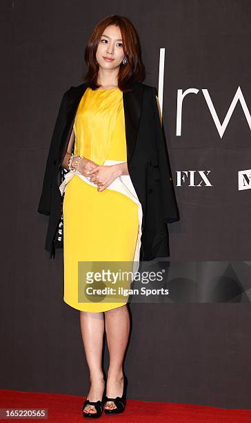 Seo Ji-Hye attends the 'drww.' launch & beauty talk concret at Conrad Hotel on March 28, 2013 in Seoul, South Korea.