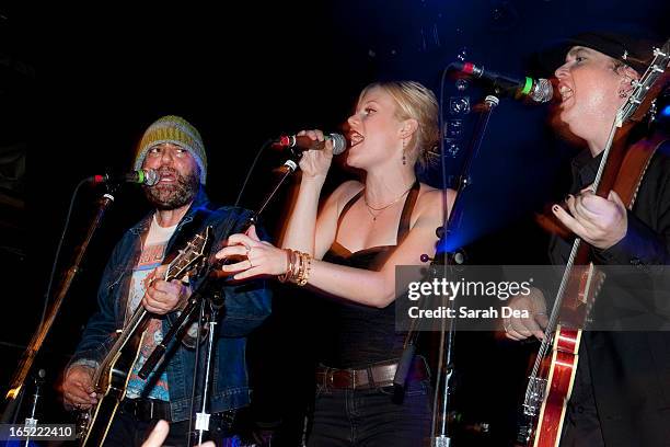 Black Dub performs at the Opera House, consisting of Canadian record producer Daniel Lanois, guitar, Trixie Whitley, vocals, and Daryl Johnson, bass...