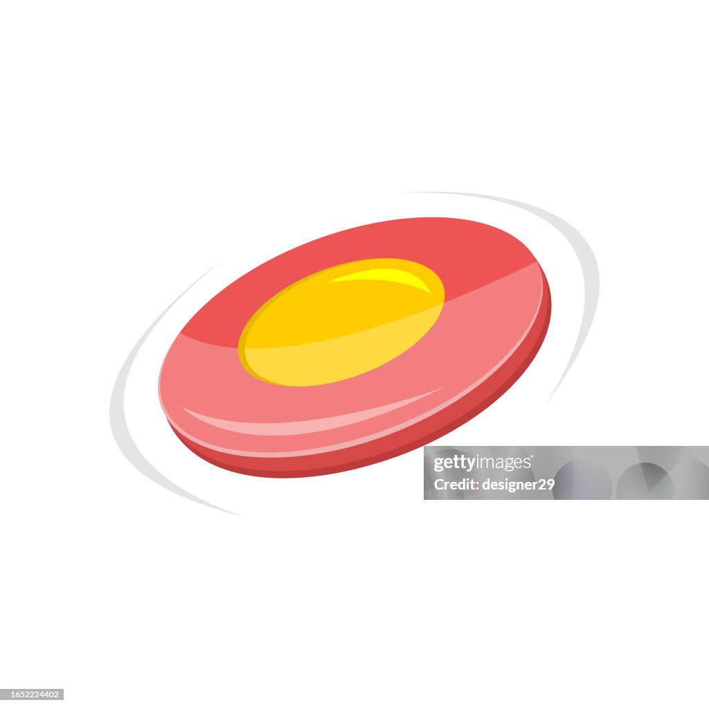 Frisbee or Flying Disc Icon.