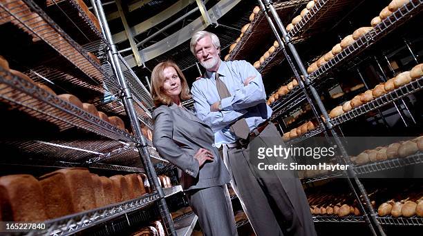 -Ace Bakery owners Linda Haynes and Martin Connell at their bakery in North Toronto.