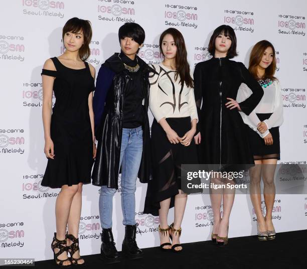 F attend the SM '10 Corso Como Seoul Melody' Launch Party on March 28, 2013 in Seoul, South Korea.