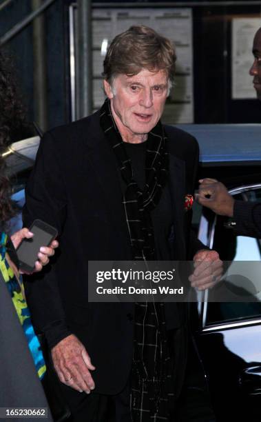 Robert Redford attends "The Company You Keep" New York Premiere at The Museum of Modern Art on April 1, 2013 in New York City.