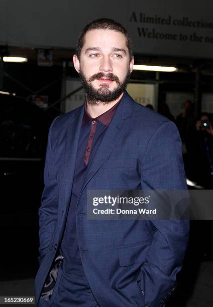 Shia LeBeouf attends "The Company You Keep" New York Premiere at The Museum of Modern Art on April 1, 2013 in New York City.