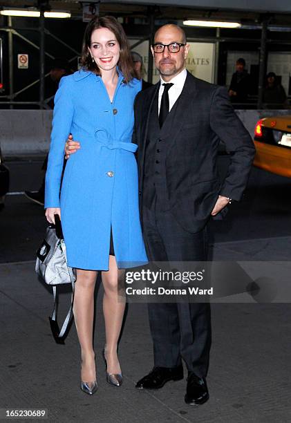Stanley Tucci and Felicity Blunt attend "The Company You Keep" New York Premiere at The Museum of Modern Art on April 1, 2013 in New York City.
