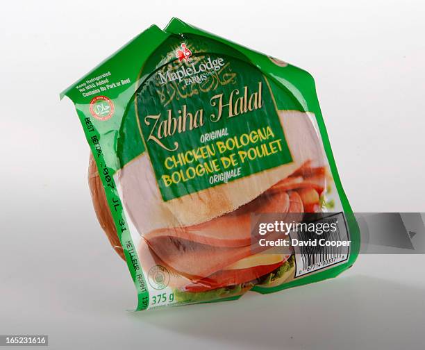 Photos of halal-certified products as examples of what halal foods are available in the GTA. Desi-life
