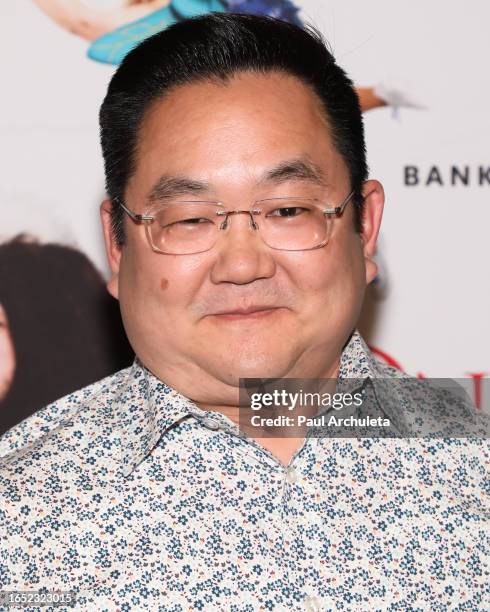 Aaron Takahashi attends Center Theatre Group's "Peter Pan Gone Wrong" at Ahmanson Theatre on August 31, 2023 in Los Angeles, California.