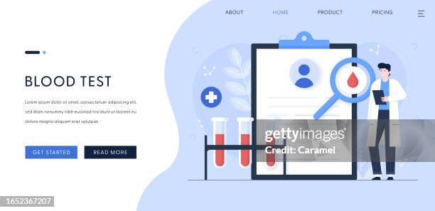 blood test illustration - blood bank stock illustrations stock illustrations