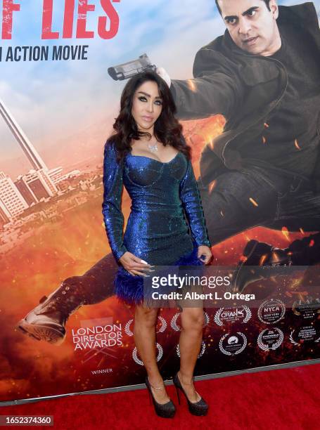 Dr. Fia Johansson attends the Los Angeles Premiere Of Iranian-Finnish Action Movie "Layer Of Lies" held at Laemmle Town Center 5 on August 31, 2023...
