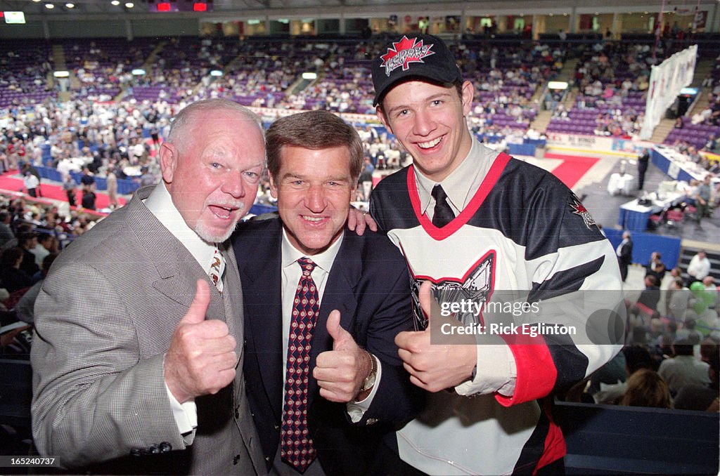 OHL Hockey Draft . Don Cherry and Bobby Orr along with OHL Midget Number one Hockey Draft 15 yr old 